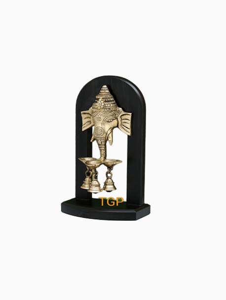 Brass Ganesha Hanging diya
